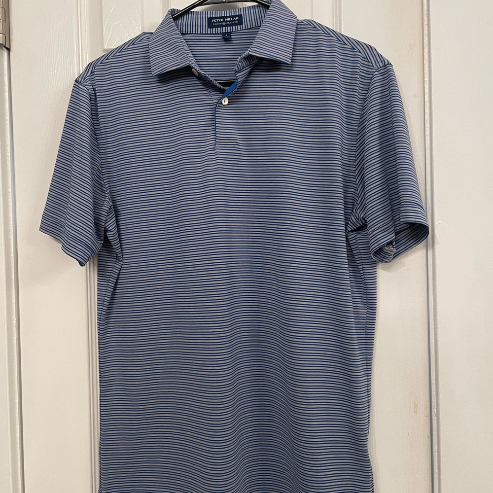Peter Millar Blue Polo Shirt Small
